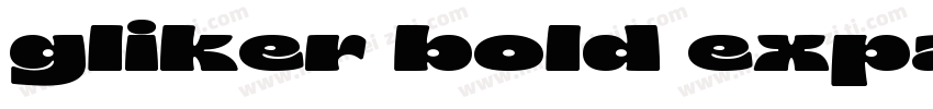 gliker bold expanded字体转换